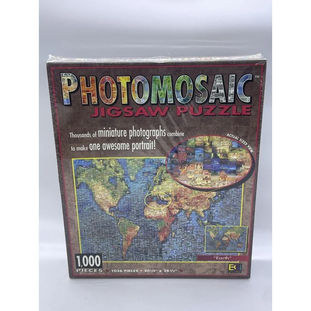 Photomosaic Earth Jigsaw Puzzle 1026 Pieces Brand New Sealed Rob Silvers Design